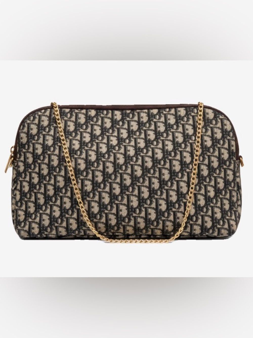 🛍️ Dior Authentic Navy Monogram Trotter  Diorissmo Messenger Crossbody Bag
